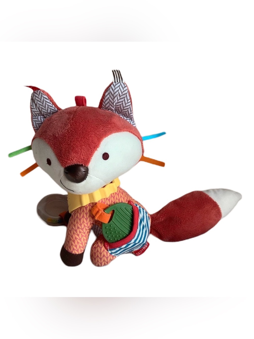 Skip Hop Baby Sensory Fox Plush Activity Toy 9in